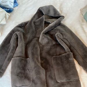 ZARA: Long soft mauve jacket